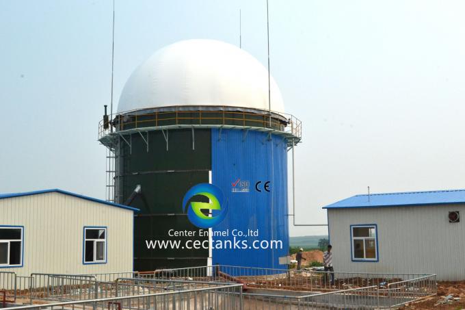 Tanque de armazenamento de biogás antiaderência com porta-gás de membrana / tanque de tratamento de águas residuais 0
