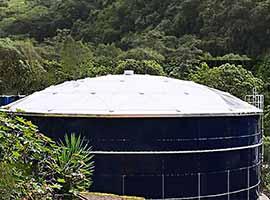Tanque de vidro fundido a aço para projeto de tratamento de água agrícola no Equador 7