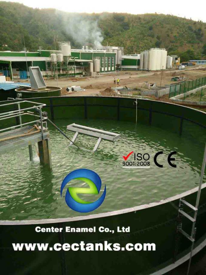 OSHA Vidro fundido em tanque de aço para projeto de tratamento de águas residuais de cervejaria em Timor Leste 0