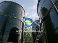 Tanque de armazenamento industrial de tamanho personalizado para tratamento de água industrial Excelente resistência à corrosão