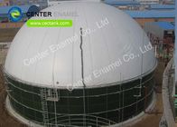 Tanques de armazenamento de águas residuais de vidro fundido em aço com vedação e telhado de membrana