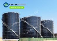 Excelentes tanques de armazenamento de água revestidos de vidro resistentes à corrosão com telhados de piso de liga de alumínio
