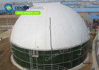 Tanque de armazenamento de biogás de vidro fundido em aço para o processo UASB em projetos de tratamento de águas residuais de suínos