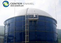 Tanques de armazenamento de água de aço revestidos de vidro para tratamento de águas residuais municipais