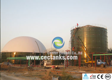 Centrais de produção de biogás Tanques de aço fundido de vidro para fermentação anaeróbica