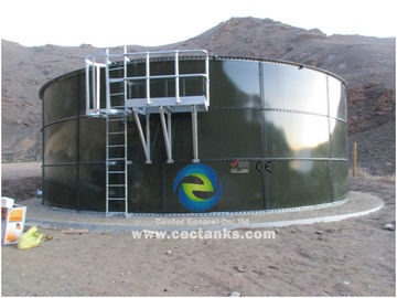 Tanques de armazenamento de água revestidos de vidro de proteção contra incêndio de grande capacidade 0,25 ~ 0,4 mm Espessura de revestimento duplo