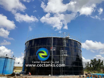 Tanque de armazenamento de lama impermeável para gás / líquido com teto de alumínio ou membrana