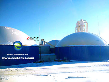 Tanque de digestor anaeróbico de vidro fundido em aço para projeto de biogás na Mongólia Interior