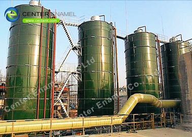 Tanque de armazenamento de biogás de vidro fundido a aço 36000 galões Resistência à corrosão