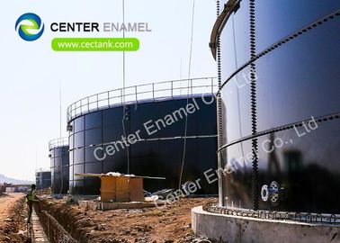 30000 galões de aço revestido de vidro Tanques industriais de líquidos para estações de tratamento de águas residuais
