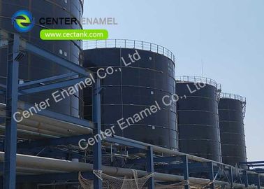 Tanque de armazenamento de biogás de vidro fundido em aço CSTR para instalações de biogás