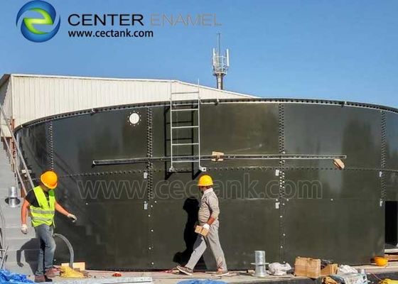 Tanques de aço revestidos de vidro resistentes à corrosão para tratamento de águas residuais industriais