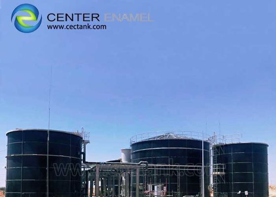 Reatores de tanque de agitação contínua de aço para instalações industriais de biogás e instalações de tratamento de águas residuais WWTP