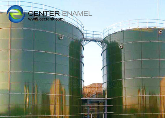 Tanques de armazenamento de lixiviação de vidro fundido em aço com AWWA D103-09 EN ISO28765
