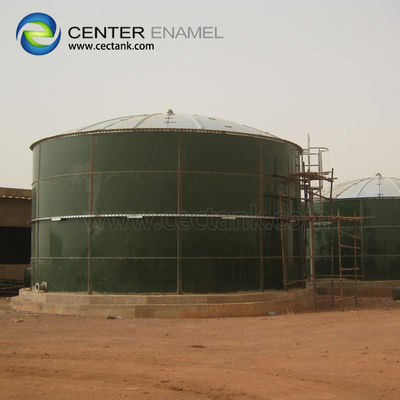 Tanques de água potável de aço revestidos de vidro para tratamento de águas residuais armazenamento de água para combate a incêndios