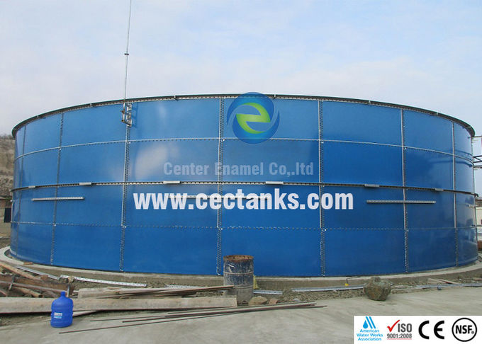 Tanque de armazenamento de biogás revestido de vidro de aço Tanque circular de água de incêndio 0