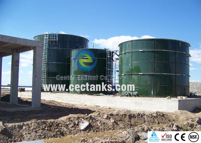Tanque de armazenamento de biogás de aço removível e expansível para o processo de digestão de biogás 1