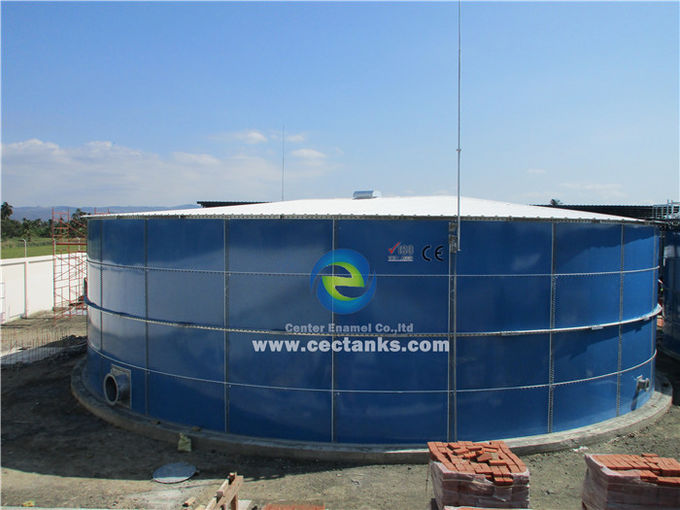 Mini-tanque de digestor anaeróbico de biogás, vidro fundido a aço tanque para gás / líquido impermeável 1
