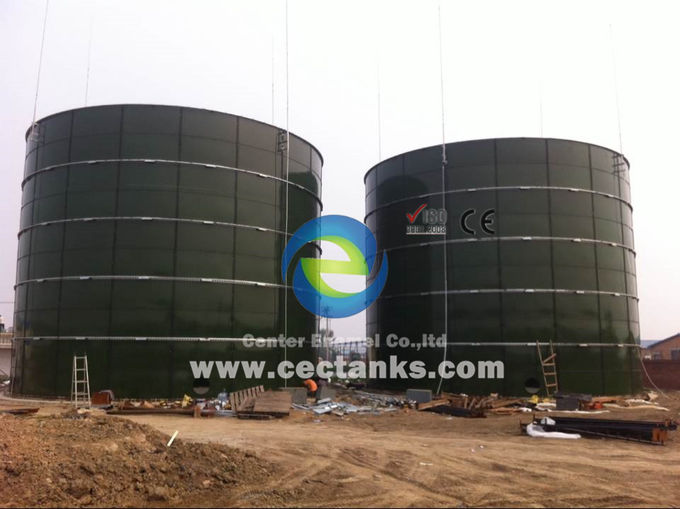 Tanques de armazenamento de lixiviação orgânica / não orgânica, tanques de aço de parafusos resistentes a produtos químicos 0