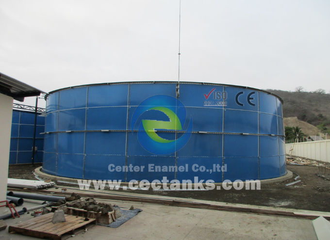 Tanques de aço fundido de vidro de espessura de 3 mm a 12 mm para instalações de tratamento de água 0