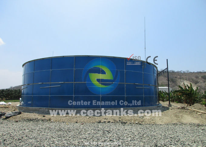 Tanques de aço fundido de vidro anticorrosivo para armazenamento de biogás com chapas de aço enmalhado resistentes 0