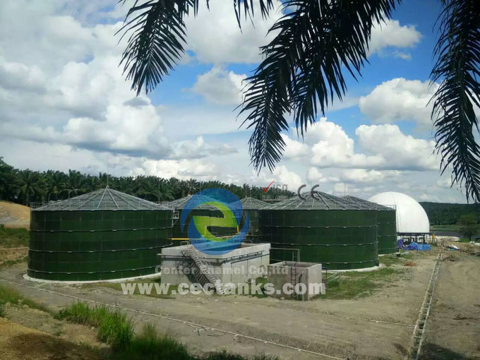 Reator anaeróbico de aço com membrana de PVC, gerador de tanque de armazenamento de biogás para estação de tratamento de água 0