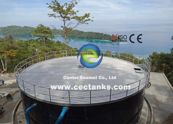 Tanque de armazenamento de líquidos de aço fundido de vidro Silos recipiente de biogás à prova de ácido e alcalinidade 0