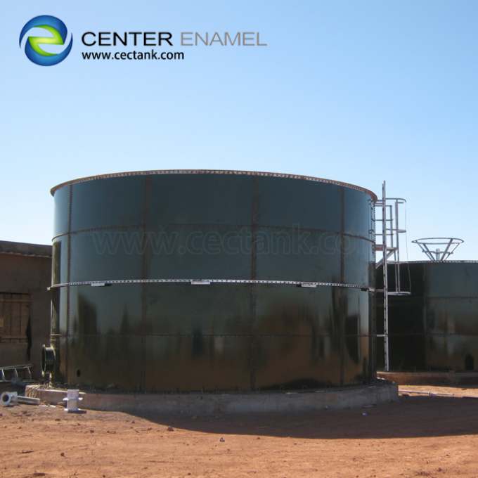 O Vidro-Fundir-à-aço aparafusou os tanques de água industriais para o armazenamento industrial da água