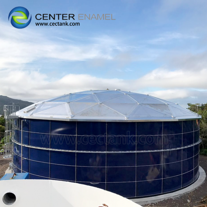 Teto geodésico de cúpula de alumínio de comprimento claro para tanques de armazenamento de petróleo 0