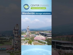 Tanques de aço revestidos de vidro de esmalte central para armazenamento de água potável