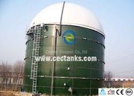 Tanques de armazenamento de água revestidos de vidro industrial, tanques revestidos de vidro de porcelana gasosa / líquida