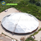 Telhado geodésico de cúpula de alumínio para abastecimento de água e instalações de tratamento de águas residuais