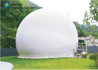 suporte de gás da membrana do dobro 20m3 para a espessura de revestimento do projeto 0.40mm da planta do biogás