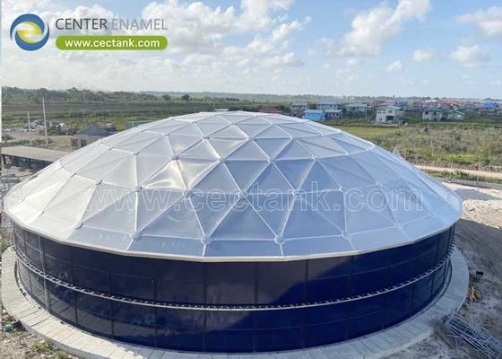 Tecidos de cúpula de alumínio altamente resistentes à corrosão Instalação rápida em campo para tanques de armazenamento a granel seco