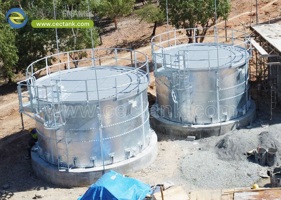 Instalação e eficiência operacional Tanques de água de aço galvanizado para armazenamento de água de incêndio