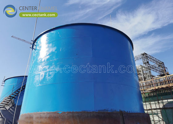 Tanque de armazenamento de óleo de esmalte central com fundação de concreto