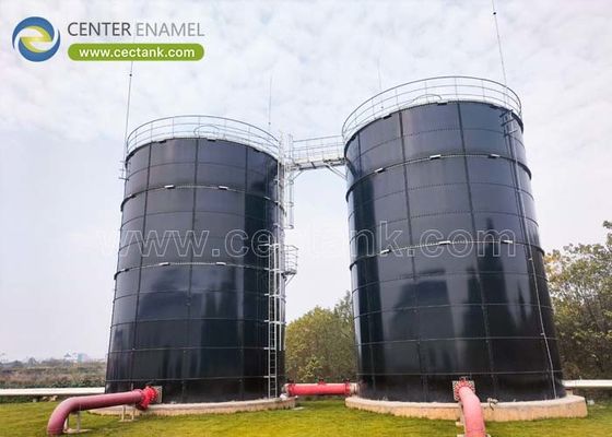 Tanques de aço atornilhado utilizados como reatores EGSB para projetos de produção de biogás