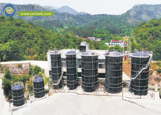 200Tanques de armazenamento de lixiviação de aço com parafusos de 1000 litros confirmados com os padrões AWWA: a solução ideal para o gerenciamento de lixiviação de aterros