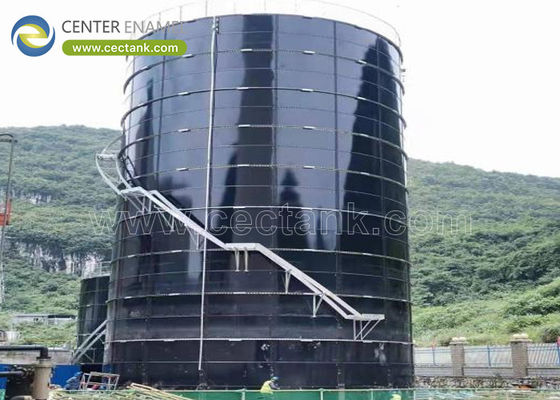 Tanques de armazenamento de lixiviação de construção fácil com teto de cúpula de alumínio para proteção aprimorada