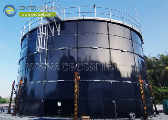 Tanques industriais de água de aço virado para a indústria de fermentação por esmalte central