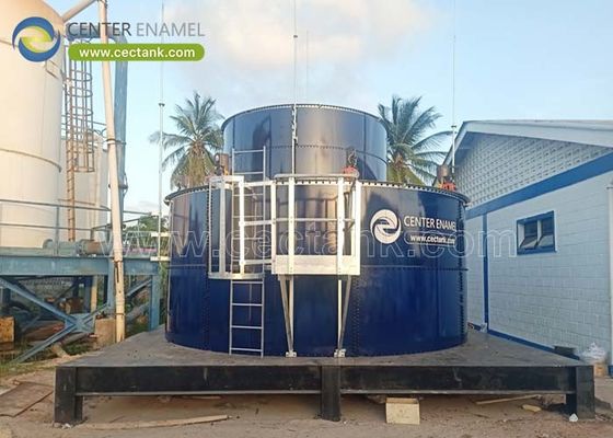 Tanques de tratamento de águas residuais de aço revestidos de vidro para estações de tratamento de águas residuais domésticas