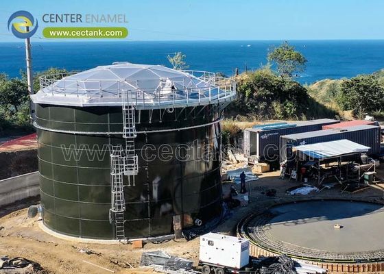 NSF 61 Tanques de armazenamento de água de aço revestidos de vidro para aplicações de armazenamento de líquidos e grãos secos