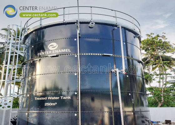 Tanques de armazenamento de lixiviação de aço revestidos de vidro para projetos de tratamento de lixiviação de aterros sanitários