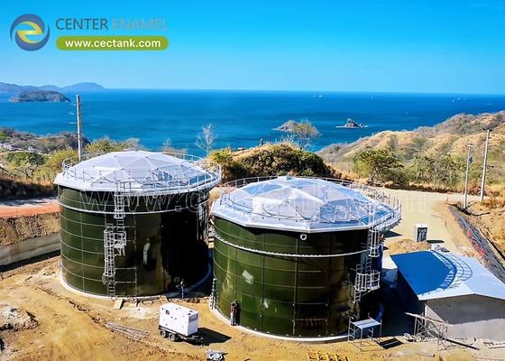 Tanques de aço com parafusos e escada em espiral: uma solução robusta para armazenamento e acesso eficientes