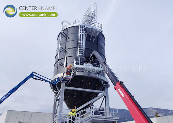 Tanque de vidro fundido em aço de 100 000 litros personalizado do centro do esmalte A sua solução de silo definitiva
