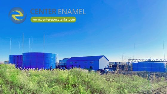 Tanques aparafusados de aço revestidos com epóxi para chorume de aterro sanitário: Contenção especializada para escoamento corrosivo