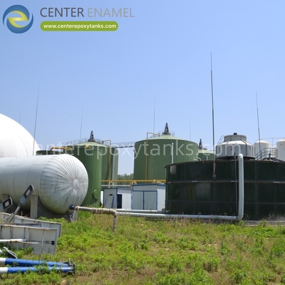 Teto de membrana dupla para resíduos agrícolas: recolhe o biogás dos subprodutos agrícolas.