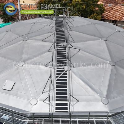 Teto de cúpula de alumínio para tanques de armazenamento de água industrial: Mantenha limpa a água industrial armazenada