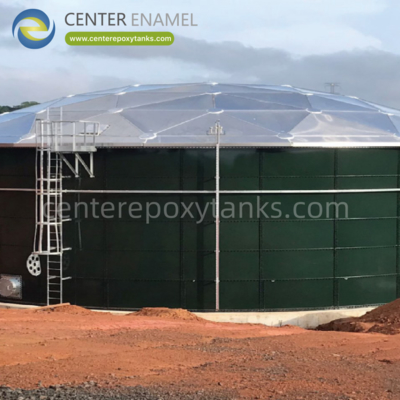 Telhado geodésico de cúpula de alumínio para tanques de água crua: protege a água não tratada do meio ambiente