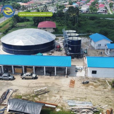 Telhado de cúpula de alumínio para tanques de água da chuva: Fornece um telhado durável e selado para água da chuva